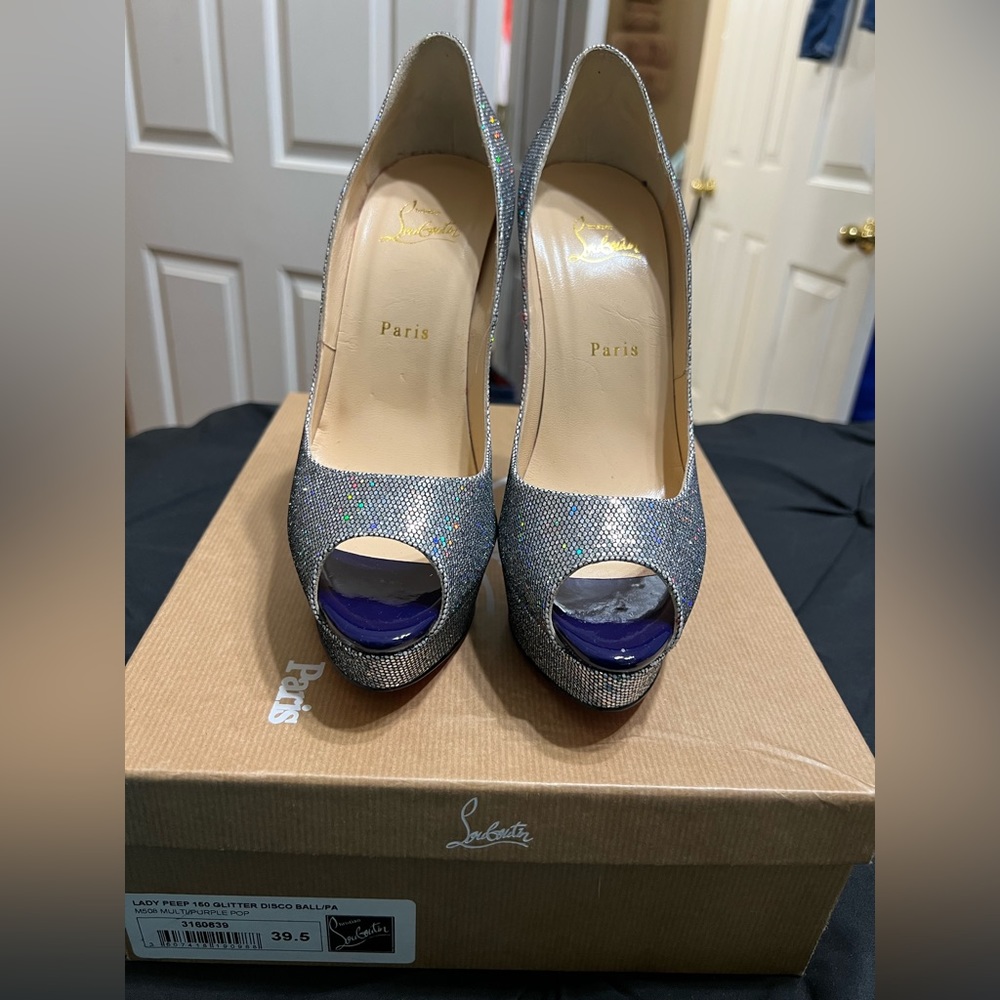 39.5 Lady peep 150 glitter disco ball Christian Louboutin